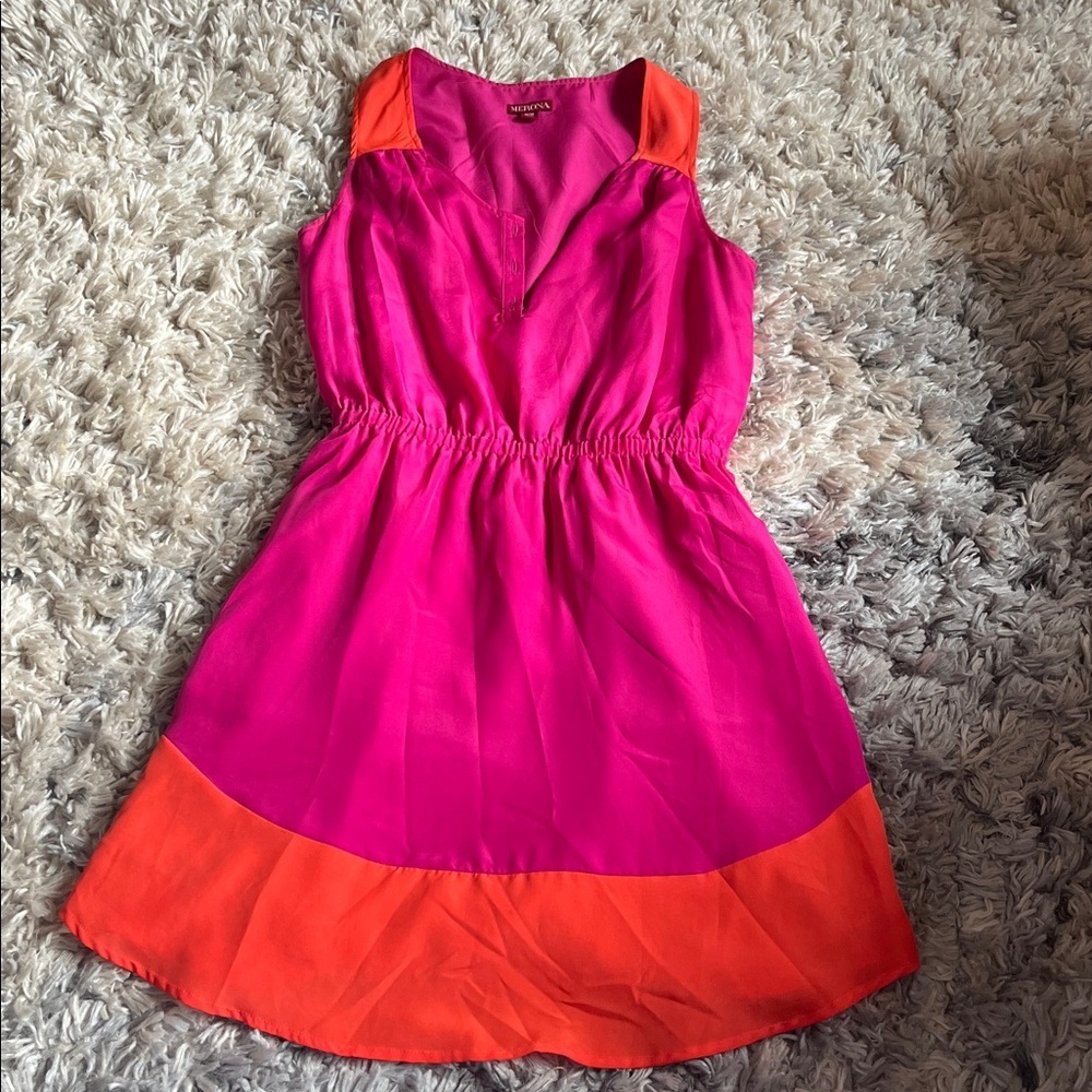 Merona Pink Satin Dress